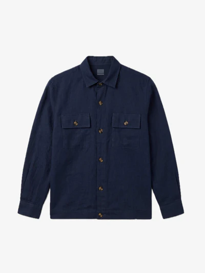 Navy 100% Pure Linen Jacket