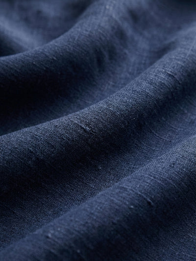Navy 100% Pure Linen Classic