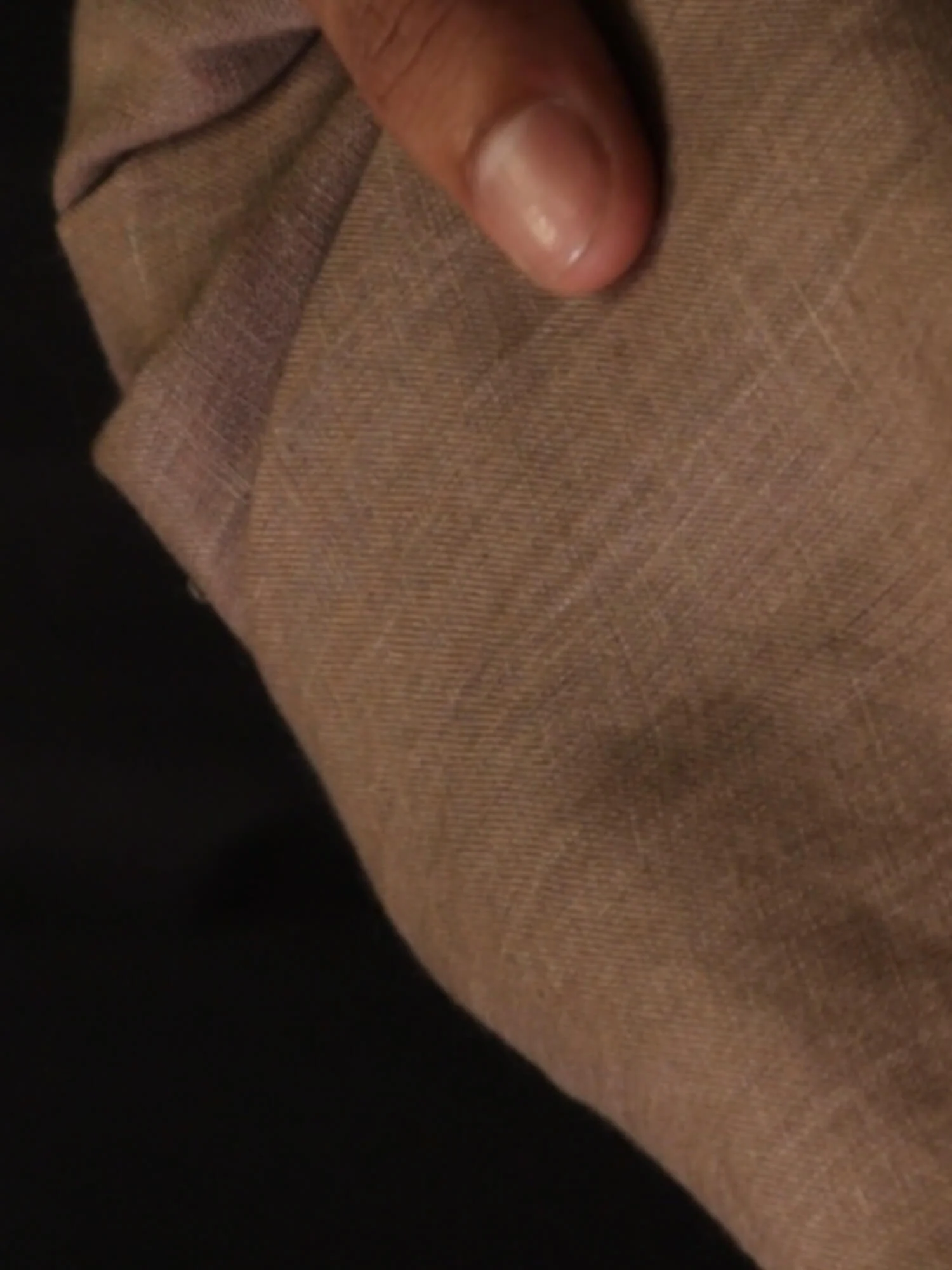 Earth Brown 100% Pure Linen Half Sleeve