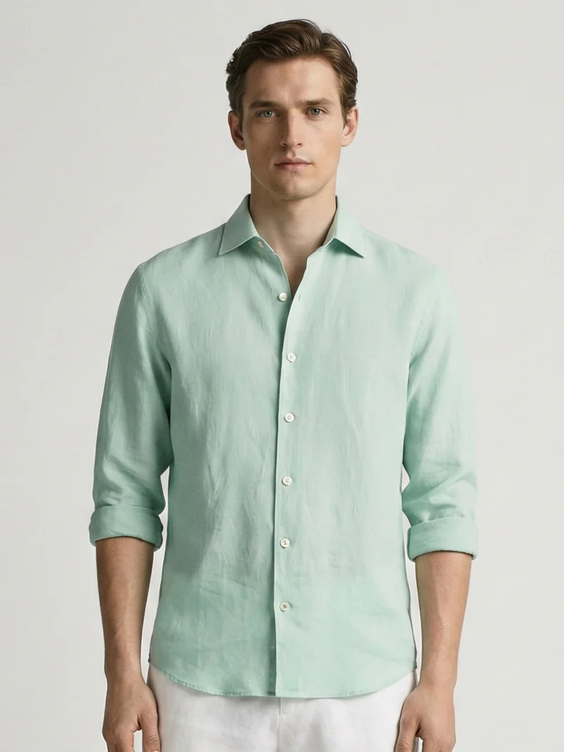 Aqua Mint 100% Pure Linen Fabric