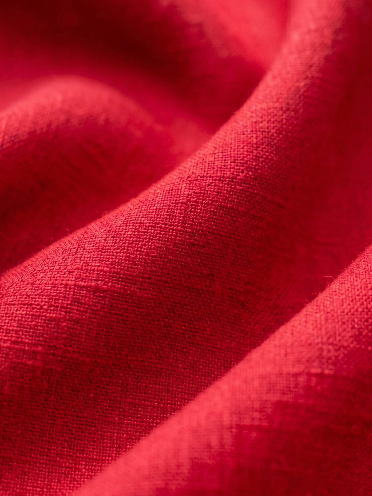 Chilli Red 100% Pure Linen Shirt