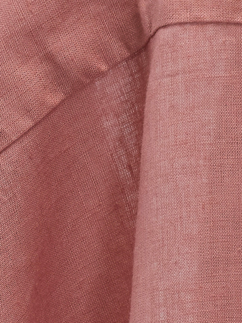 Coral Peach 100% Pure Linen Classic Fabric